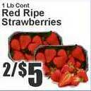 Food Universe Red Ripe Strawberries offer