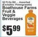 Food Universe Boathouse Farms Fruit & Veggie Beverages offer