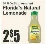 Food Universe Florida's Natural Lemonade offer