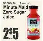 Food Universe Minute Maid Zero Sugar Juice offer