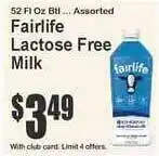 Food Universe Fairlife Lactose Free Milk offer