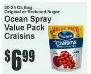 Food Universe Ocean Spray Value Pack Craisins offer