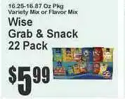 Food Universe Wise Grab & Snack 22 Pack offer