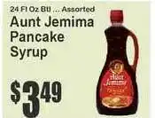 Food Universe Aunt Jemima Pancake Syrup offer