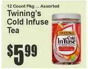 Food Universe Twining's Cold Infuse Tea offer