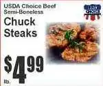 Food Universe Chuck Steaks offer