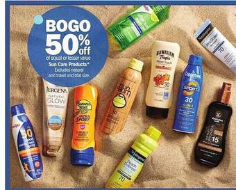 Meijer Sun Care Products offer