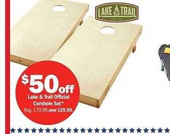 Meijer Lake & Trail Official Cornhole Set offer
