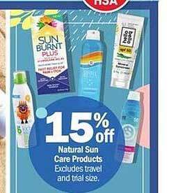 Meijer Natural Sun Care Products offer