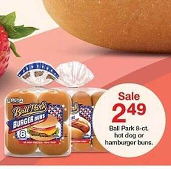 Target Ball Park 8-ct. Hot Dog Or Hamburger Buns offer