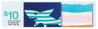 Target Sun Squad Printed Beach Towel offer
