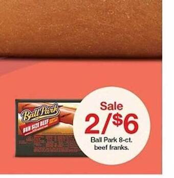 Target Ball Park 8-ct. Beef Franks offer