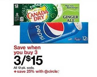 Target 12-pk. Soda offer