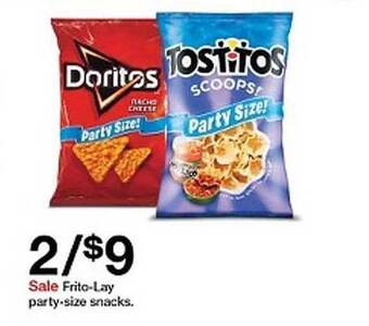 Target Frito-lay Party-size Snacks offer