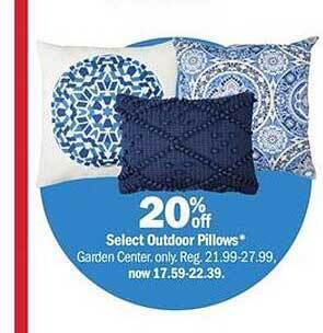 Meijer Outdoor Pillows offer