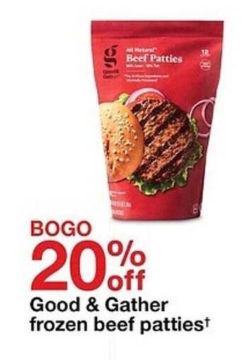 Target Good & Gather Frozen Beef Patties offer