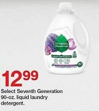 Target Seventh Generation 90-oz. Liquid Laundry Detergent offer