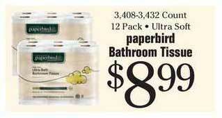Morton Williams Paperbird Bathroom Tissue offer