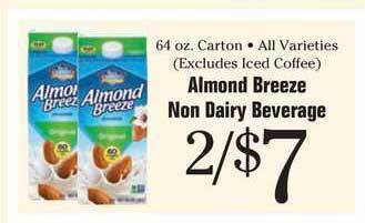 Morton Williams Almond Breeze Non Dairy Beverage offer