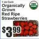 Super Fresh Organically Grown Red Ripe Strawberries offer