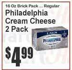 Super Fresh Philadelphia Cream Cheese 2 Pack offer