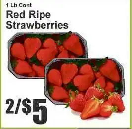 Super Fresh Red Ripe Strawberries offer