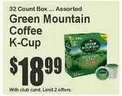 Green Mouintain Coffee K-cup