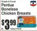 Super Fresh Garden A Fresh Perdue Boneless Chicken Breasts offer