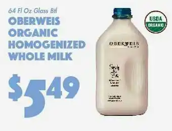 The Food Emporium Oberweis Organic Homegenized Whole Milk offer