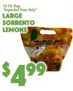 The Food Emporium Large Sorrento Lemons offer