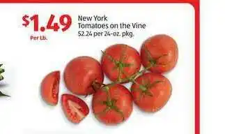 Aldi New York Tomatoes On The Vine offer