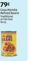 Aldi Casa Mamita Refried Beans offer