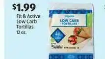 Aldi Fit & Active Low Carb Tortillas offer