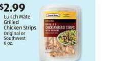 Aldi Lunch Mate Grilled Chicken Strips offer