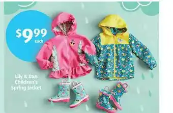 Aldi Lily & Dan Children's Spring Jacket offer