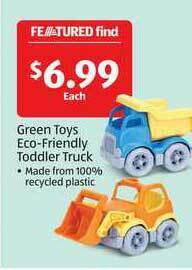 Aldi Green Toys Eco-friendly Toddler Truck offer