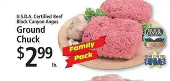 FoodFair U.s.d.a. Certified Beef Black Canyon Angus Ground Chuck offer