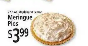 FoodFair Meringue Pies offer
