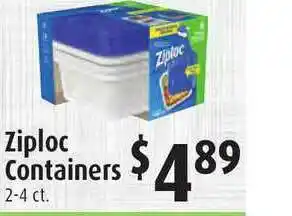 Gristedes Ziploc Containers offer