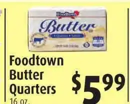 Gristedes Foodtown Butter Quarters offer