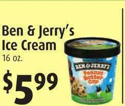 Gristedes Ben & Jerry's Ice Cream offer
