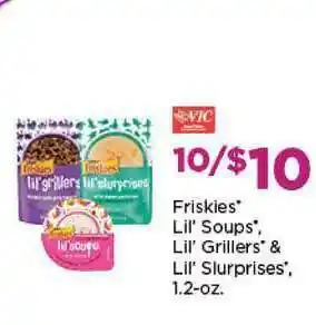 Harris Teeter Friskies Lil' Soups , Lil' Grillers & Lil' Slurprises offer