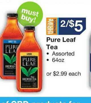 Kinney Drugs Pure Leaf Tea offer