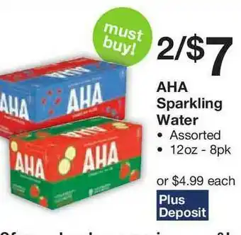 Kinney Drugs Aha Sparkling Water offer
