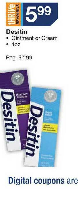 Kinney Drugs Desitin Ointment Or Cream offer
