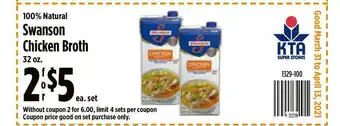 KTA Super Stores Swanson Chicken Broth offer