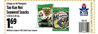 Tao Kae Noi Seaweed Snacks