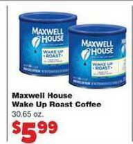No Frills Supermarkets Maxwell House Wake Up Roast Coffee offer