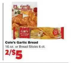 Cole's Garlic Bread
