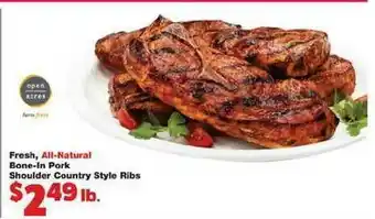 No Frills Supermarkets Fresh, All Natural Bone-in Pork Shoulder Country Style Ribs offer